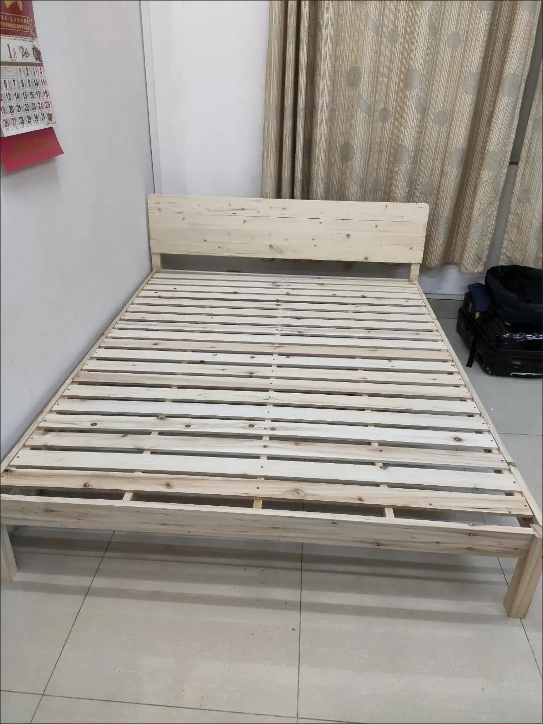 solid wood bed JSYJ01