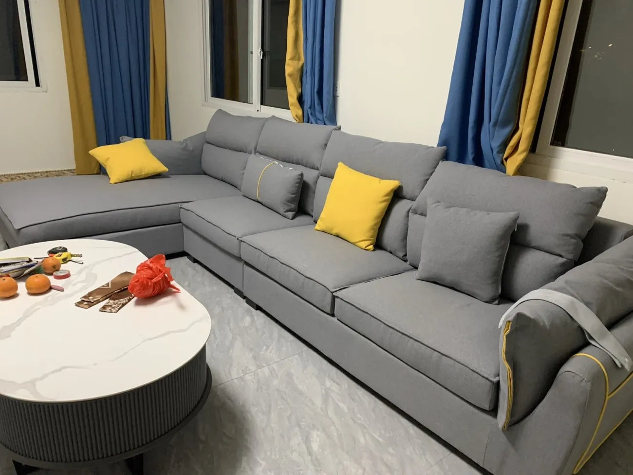 Genuine Leather Sofa FY03