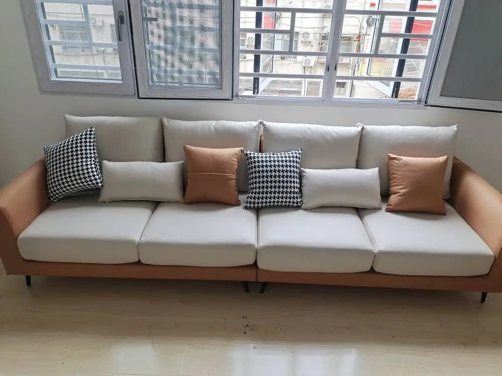 Genuine Leather Sofa FY04