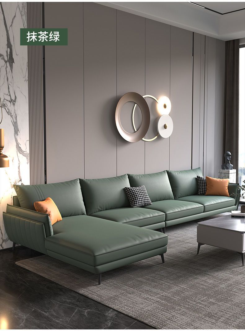 Genuine Leather Sofa FY04