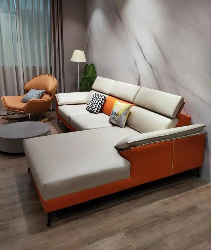 Genuine Leather Sofa FY03