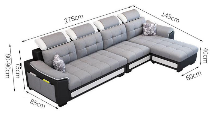 Simple Modern Washable Detachable Fabric Sofa FLA01