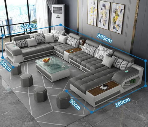 Simple Modern Washable Detachable Fabric Sofa KFL01