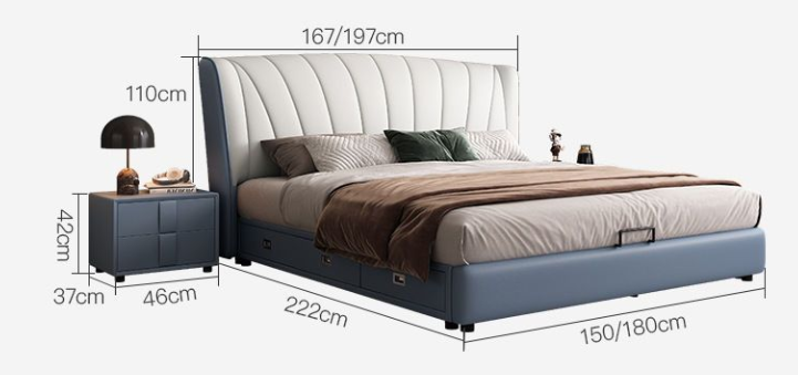 Leather Bed HY07