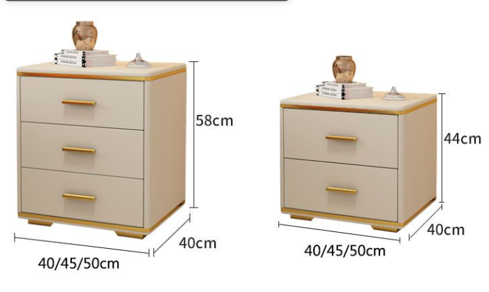 MDF+solid wood Nightstand Bedside Table XD01